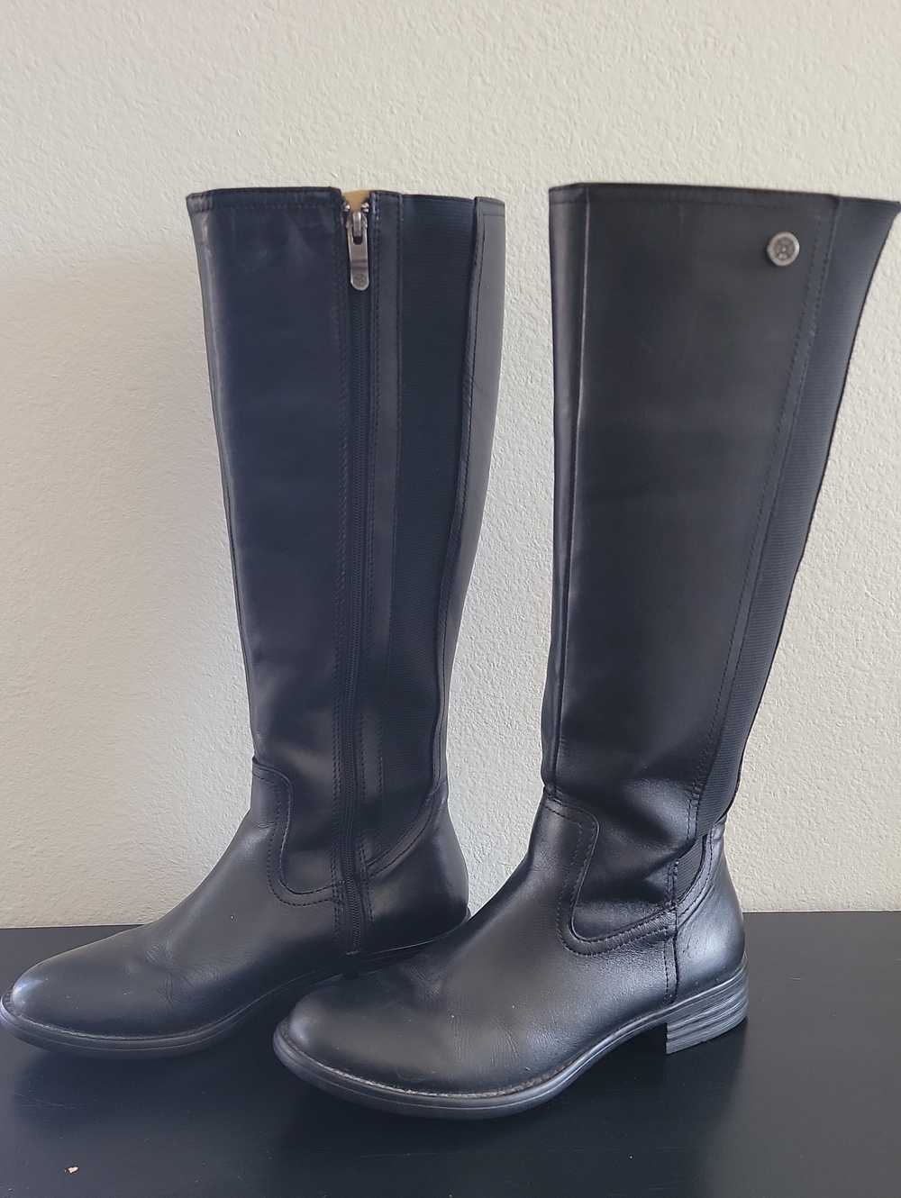 bussola Black Knee-high Riding Boots